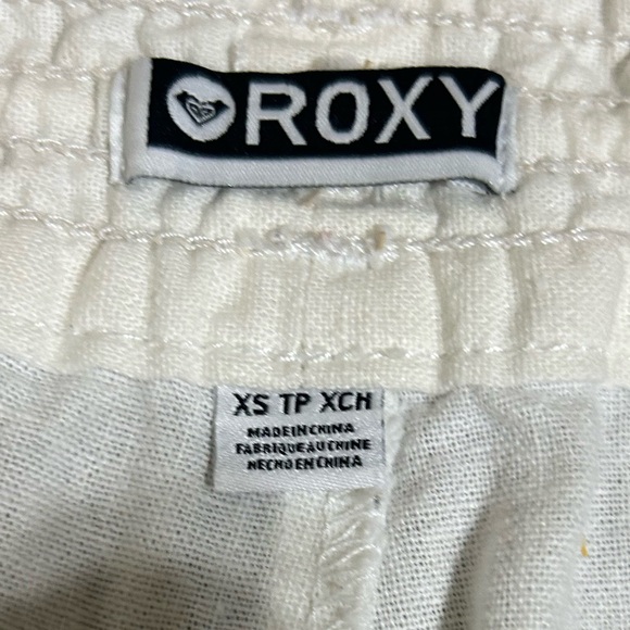Roxy Off-White Linen Pants - Picture 5 of 9